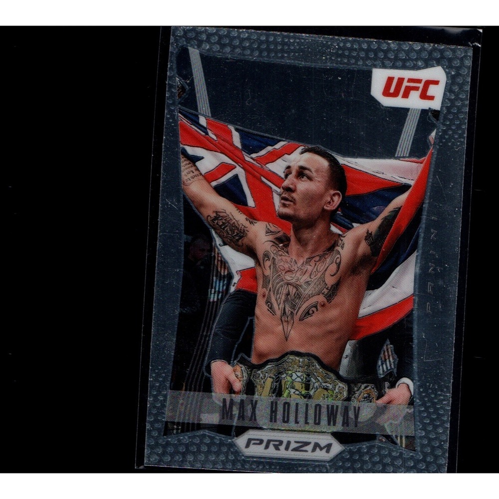 2022 Panini base UFC Max Holloway Card No. 22 Base Prizm MMA Trading Card